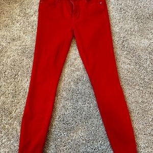 LOFT Red Jeans Size 4